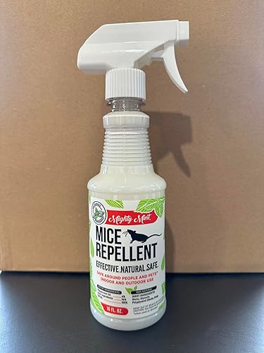 Miniatura 7 de Spray repelente de ratones de aceite de menta de Mighty Mint  Control natural para interiores y exteriores de ratones y roedores  Fórmula extra