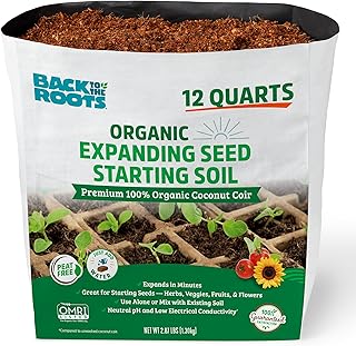 Back to the Roots Organic Seed Starting, Compressed Block expands to 12 ...