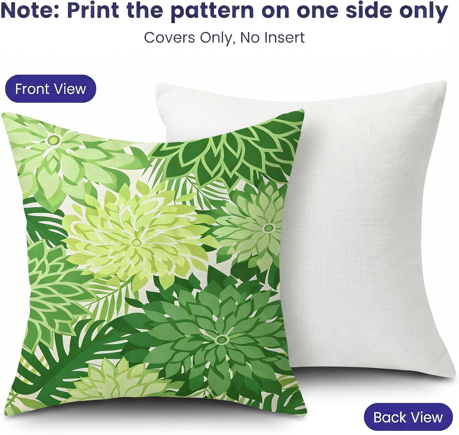 mellicoma Waterproof Outdoor Pillow Covers 18x18 Pack of 2 Colorful Vibrant Floral Collage Throw Outdoor Pillows for Garden Funiture Patio Home image 3