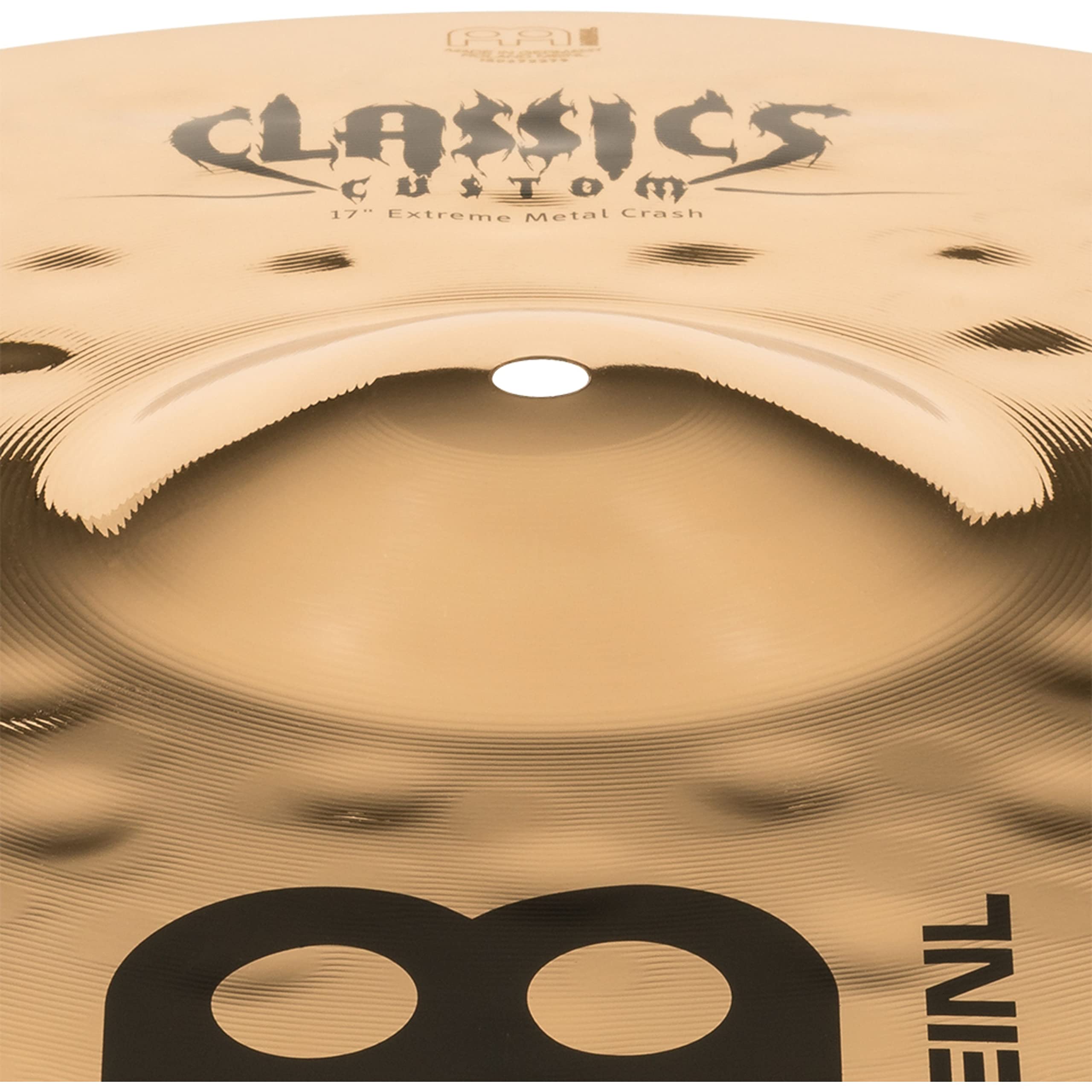 Meinl Cymbals Classics Custom Extreme Metal Crash 17" 43,18cm B12 Bronzo Brillante Batteria