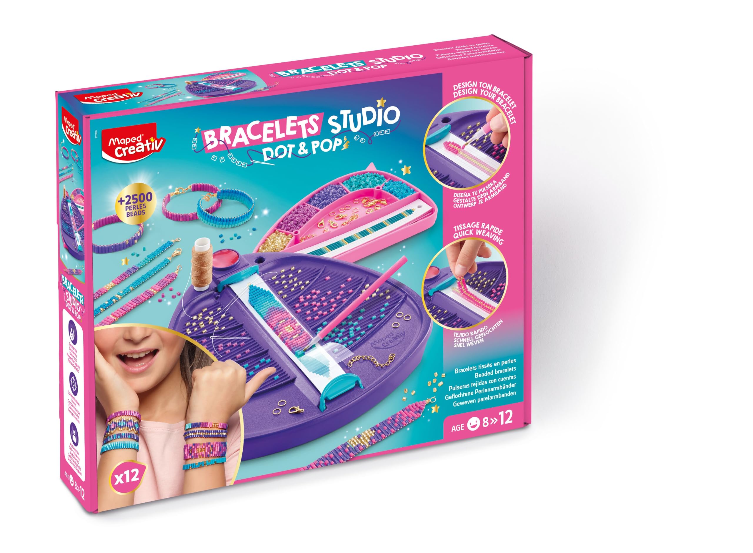 Maped - Bracelets Studio Dot & Pop - Bracelets Tissés Diamond Painting