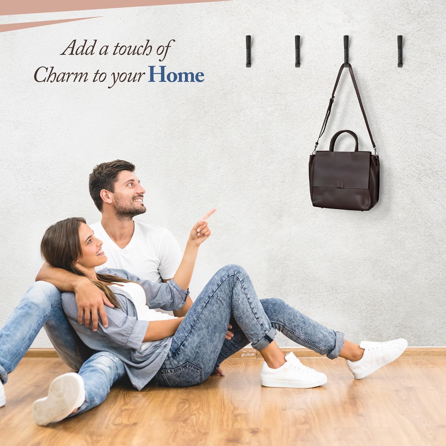 Cast Iron Coat Hook (5 Pack) Heavy Duty Modern Farmhouse Entry Wall Hooks for Hanging Coats, Bags, Jackets, Towels (Black, Includes Hardware) (Antique Black) - Image 7