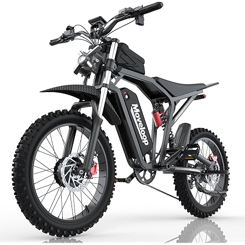 Electric Bike for Adults with NFC Unlock, 1500/3000W Peak, 31/35MPH, 48V 15.6/20Ah E-Bike, Max 80 Miles Electric Motorcycle, 20"/17" Fat Tire Electric Dirt Bike, UL 2849