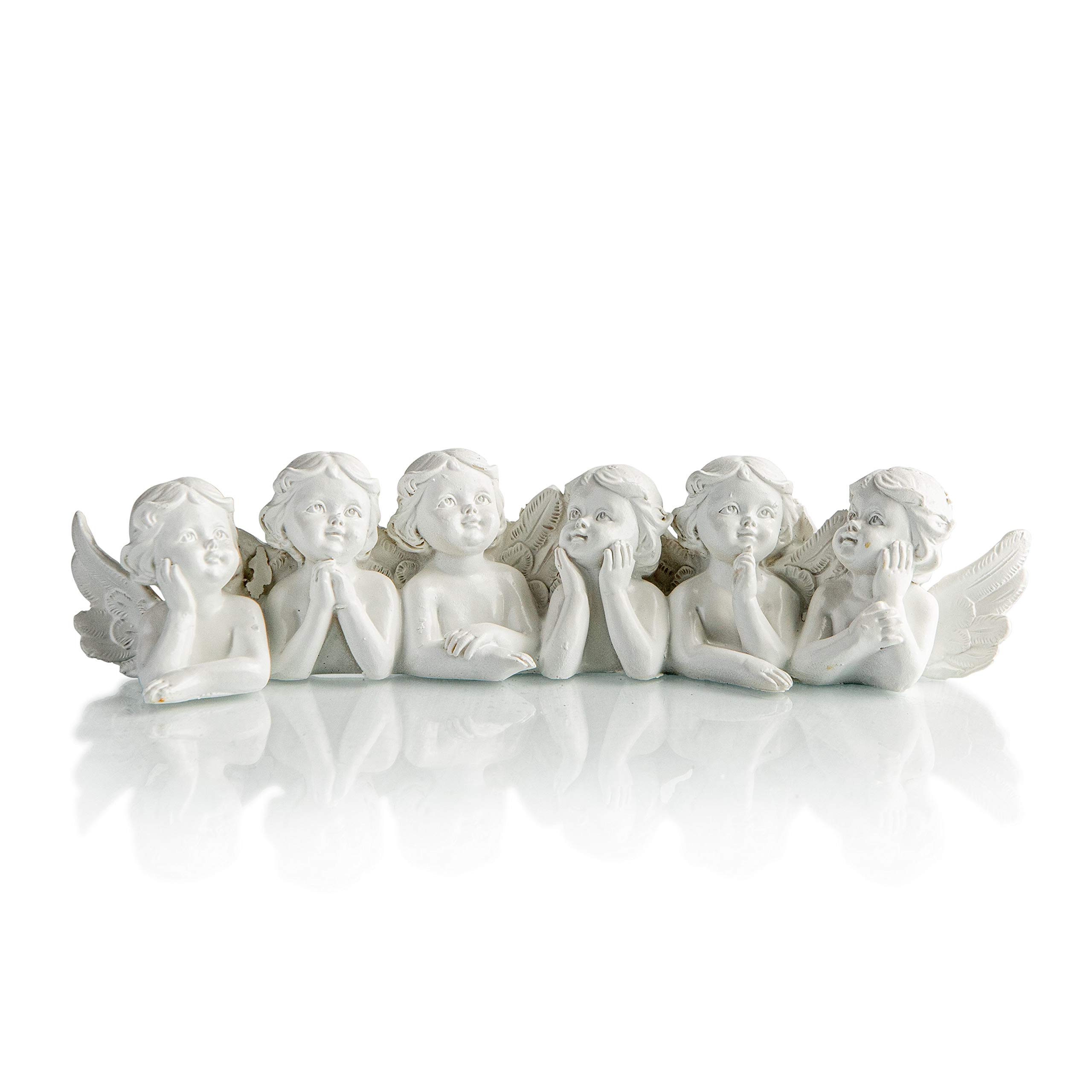 Piquaboo 6 Angels Mantel Ornament Memorial Decoration