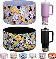 Vista 19 de HEYSKAY Base protectora de silicona para botas Stanley Quencher Adventure de 40 onzas y vaso Stanley IceFlow de 20 onzas y 30 onzas, y compatible