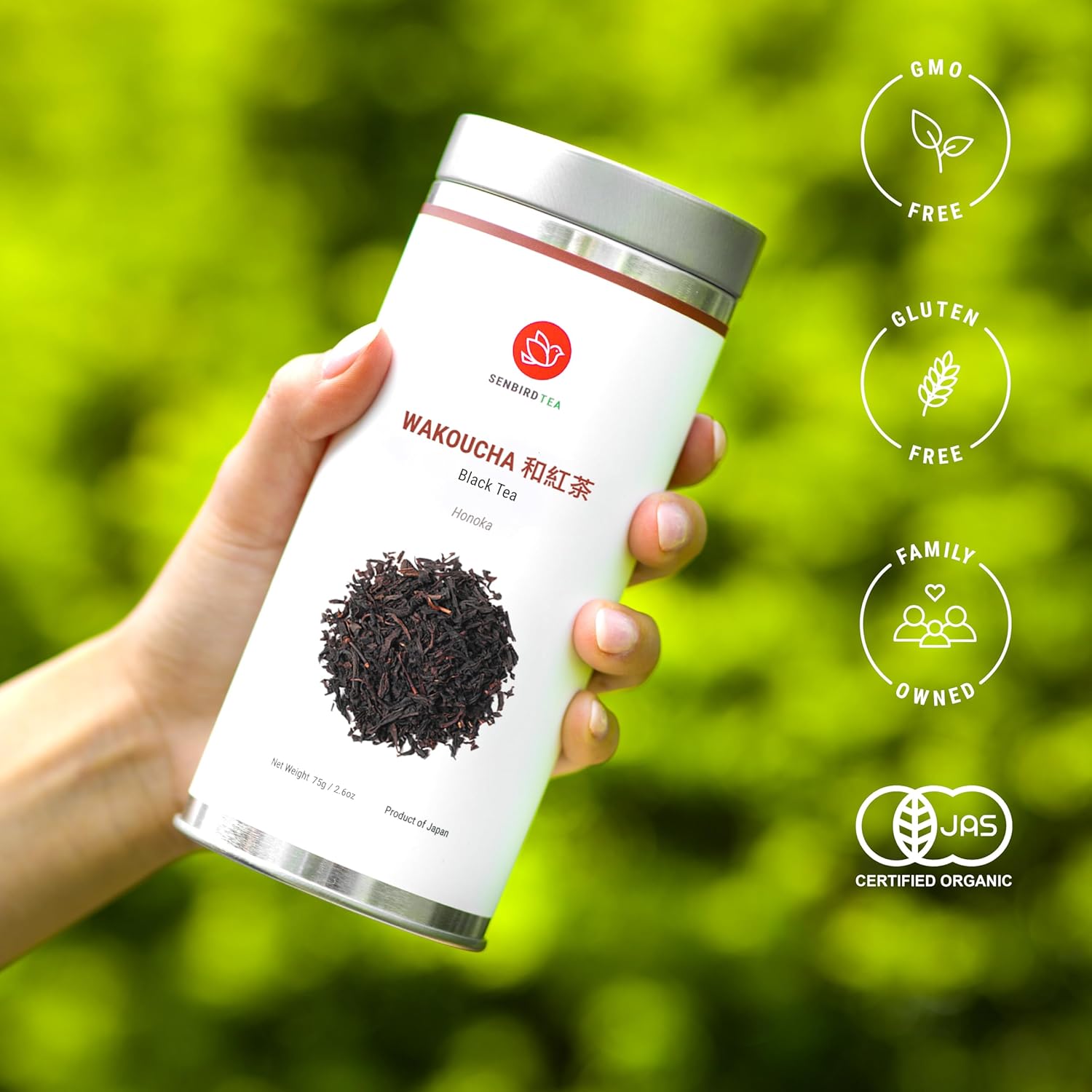 Senbird Premium Wakoucha - Japanese Black Tea - From Shizuoka, Japan - Loose Leaf Tea In Airtight Tea Tin (2.12oz/60g) - Image 4