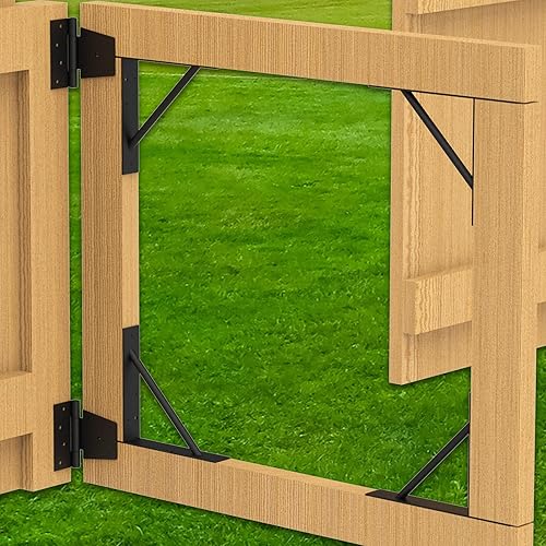 Miniatura 7 de Soporte de esquina para puerta, resistente, ajustable, sin hundimiento, hierro sólido duradero para puertas de cobertizo, puertas de entrada,