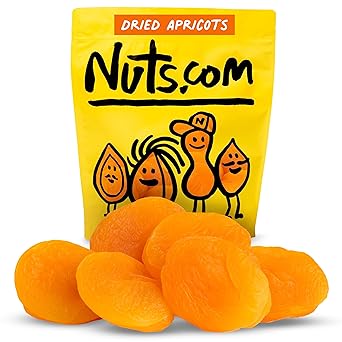 Nuts.com – Dried Apricots Turkish – No Sugar Added, Healthy Fruit Snack for Adults & Kids – Naturally Plump & Juicy, Good Source of Potassium & Fiber – Vegan, Gluten-Free, Kosher Pareve – 2 Pound Bag