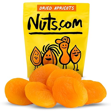 Nuts.com – Dried Apricots Turkish – No Sugar Added, Healthy Fruit Snack for Adults & Kids – Naturally Plump & Juicy, Good Source of Potassium & Fiber – Vegan, Gluten-Free, Kosher Pareve – 2 Pound Bag