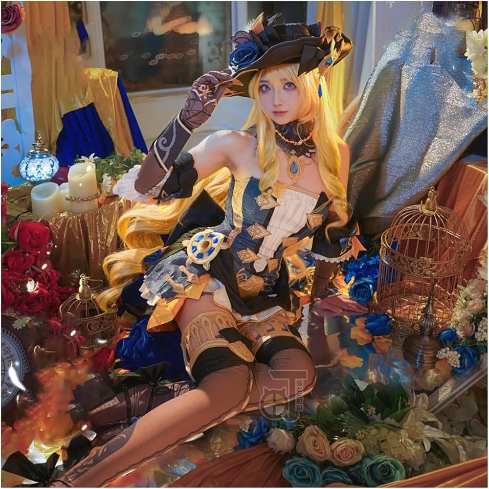 Amazon | [FLIEX] げんしん 原神 周辺 ナヴィア (Navia）コスプレ衣装