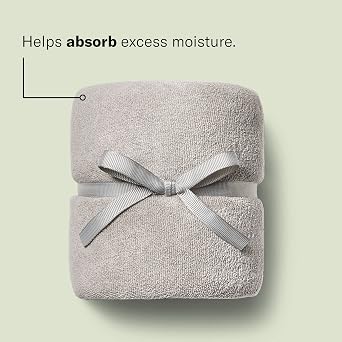 DevaCurl Microfiber Anti-Frizz Hair Towel | Gently Dries | Gray