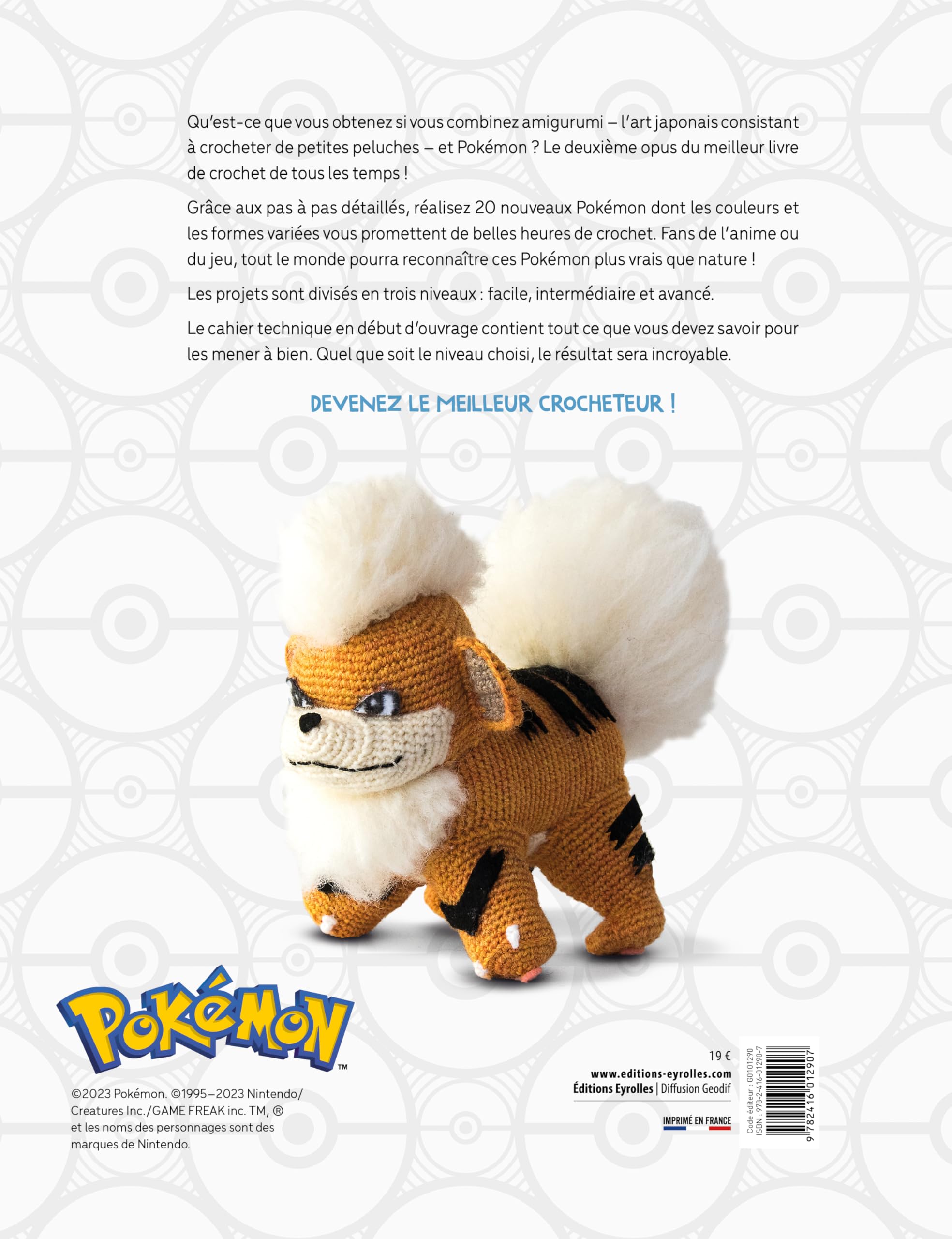 Pokémon au crochet 2: Donnez vie à de nouveaux Pokémon grâce à 20 tutos