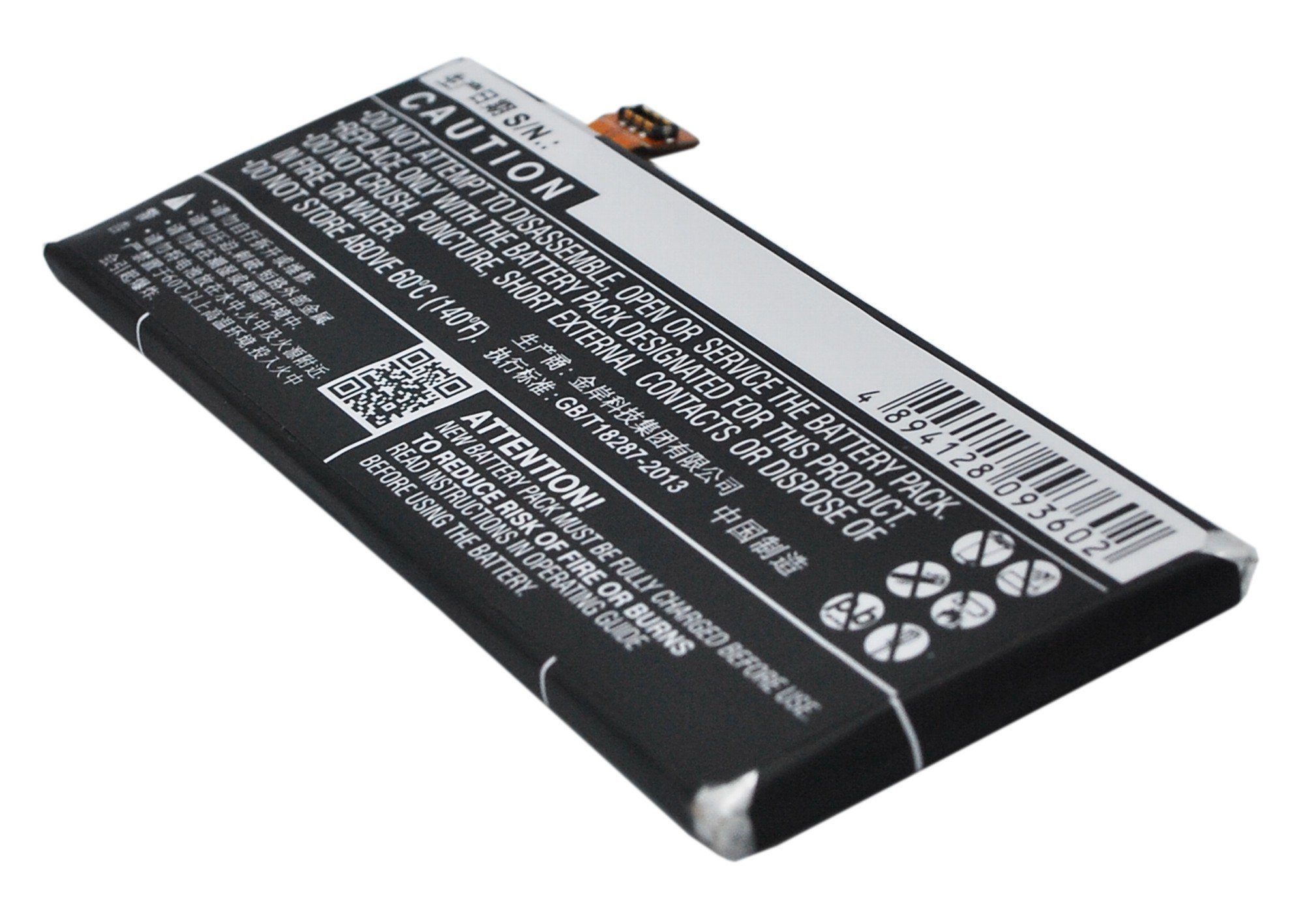 Batteria 2000mAh CS-ZTQ505SL Per ZTE Blade Apex 2, Fanfare, Maven, Majesty Pro E Altri (Li-Polymer, 3.8V)