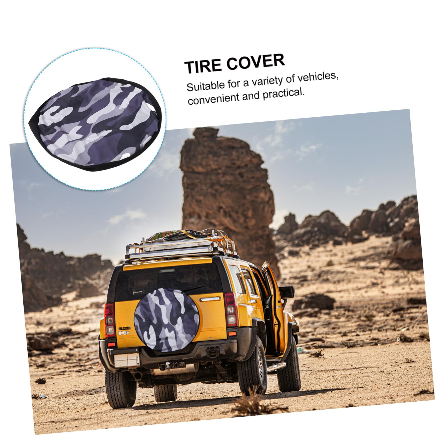 Cabilock Copertura Per Ruota Scorta Protezione Uv e Copertura Robusta Per Rimorchio Camper Suv Camion Roulotte Accessori