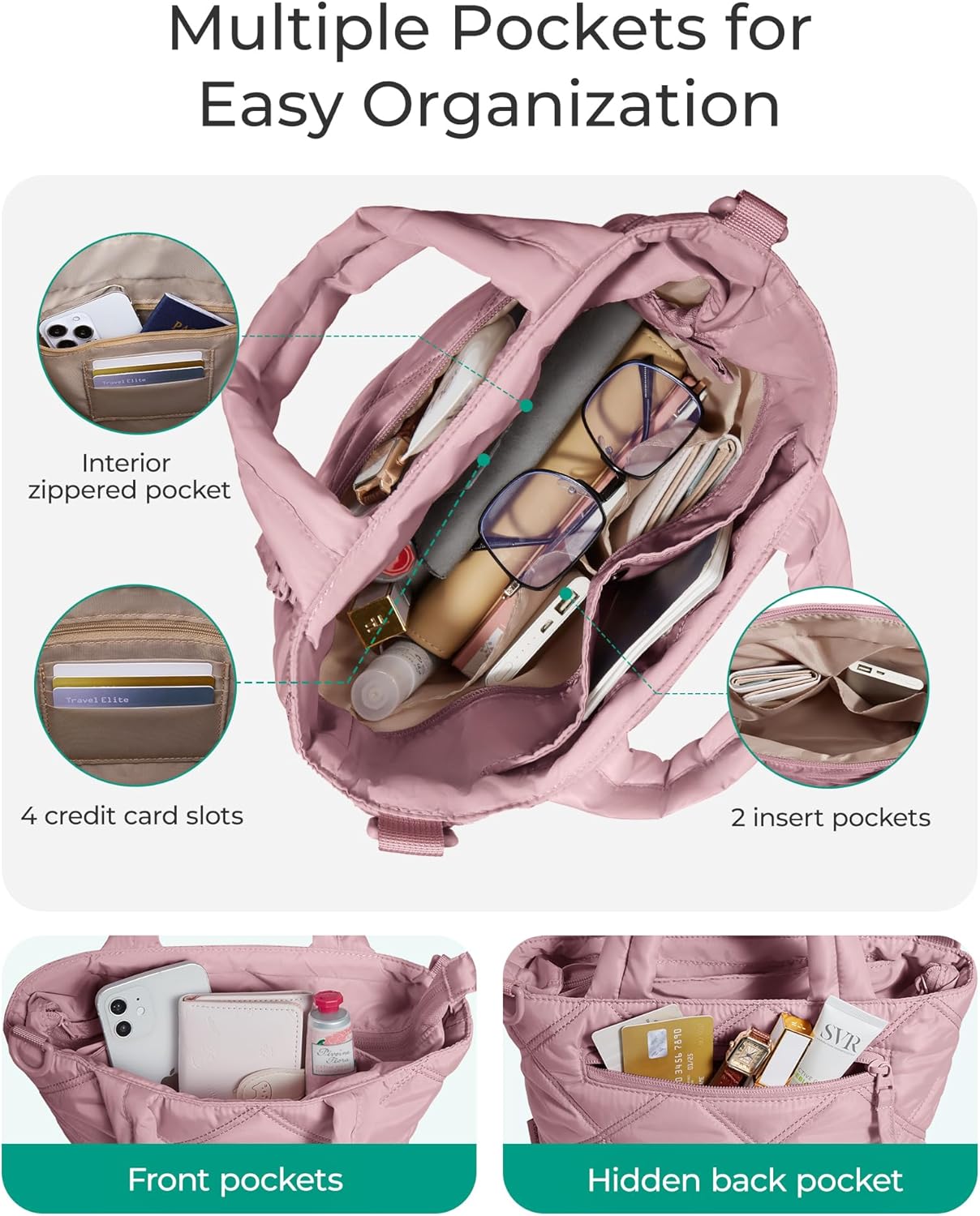 BAGSMART Crossbody Bags for Women, Small Crossbody Bag Cross Body Purse Mini Tote Travel Purse Shoulder Handbags Wallet - Image 5