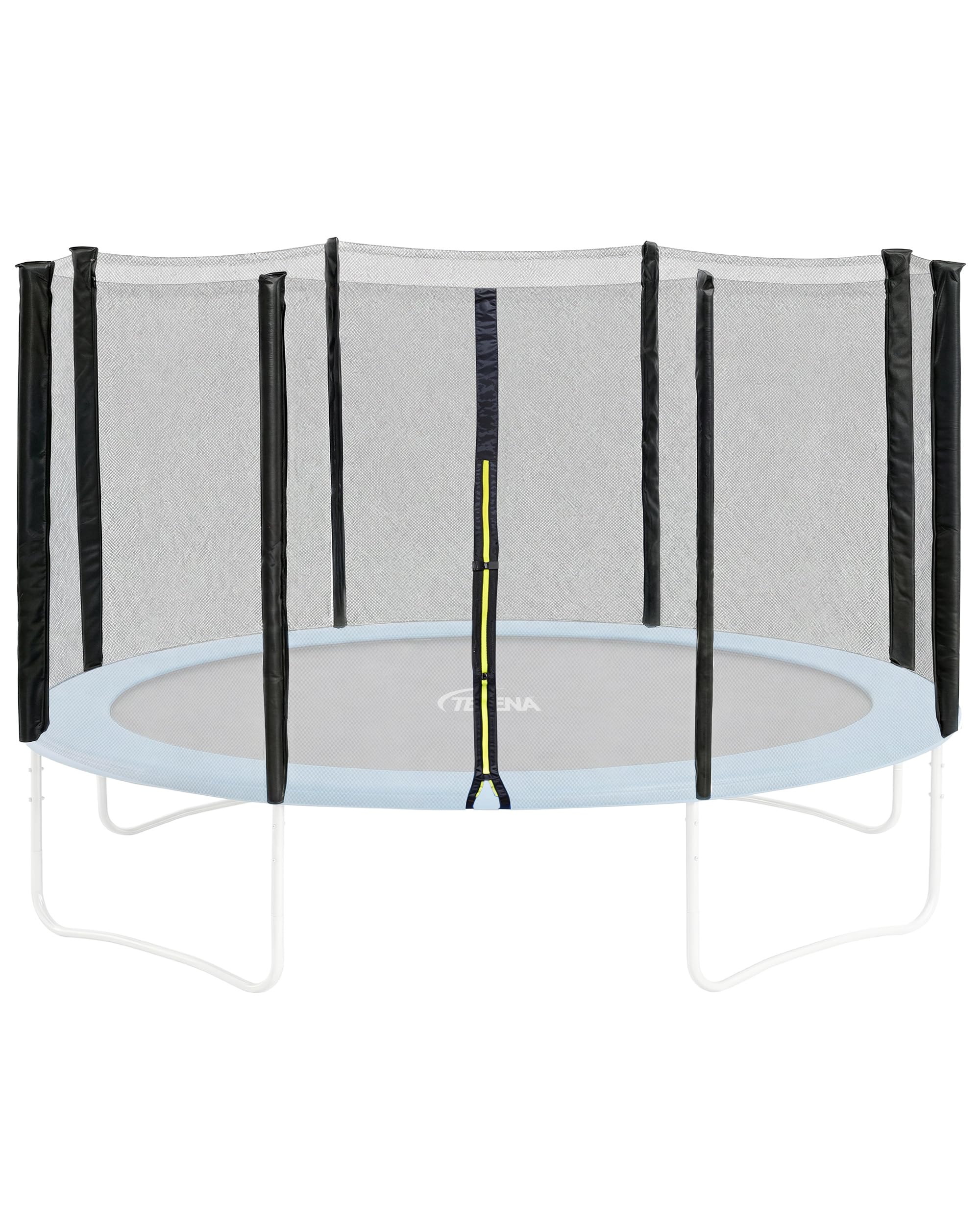 Terena Trampolin Netz 305 cm Ø – Trampolinnetz für 8 Stangen - Ersatznetz Sicherheitsnetz außenliegend – Trampolinnetz 180 cm hoch - UV-beständig und reißfest – Hochwertiges Trampolin Netz Ø 305 cm