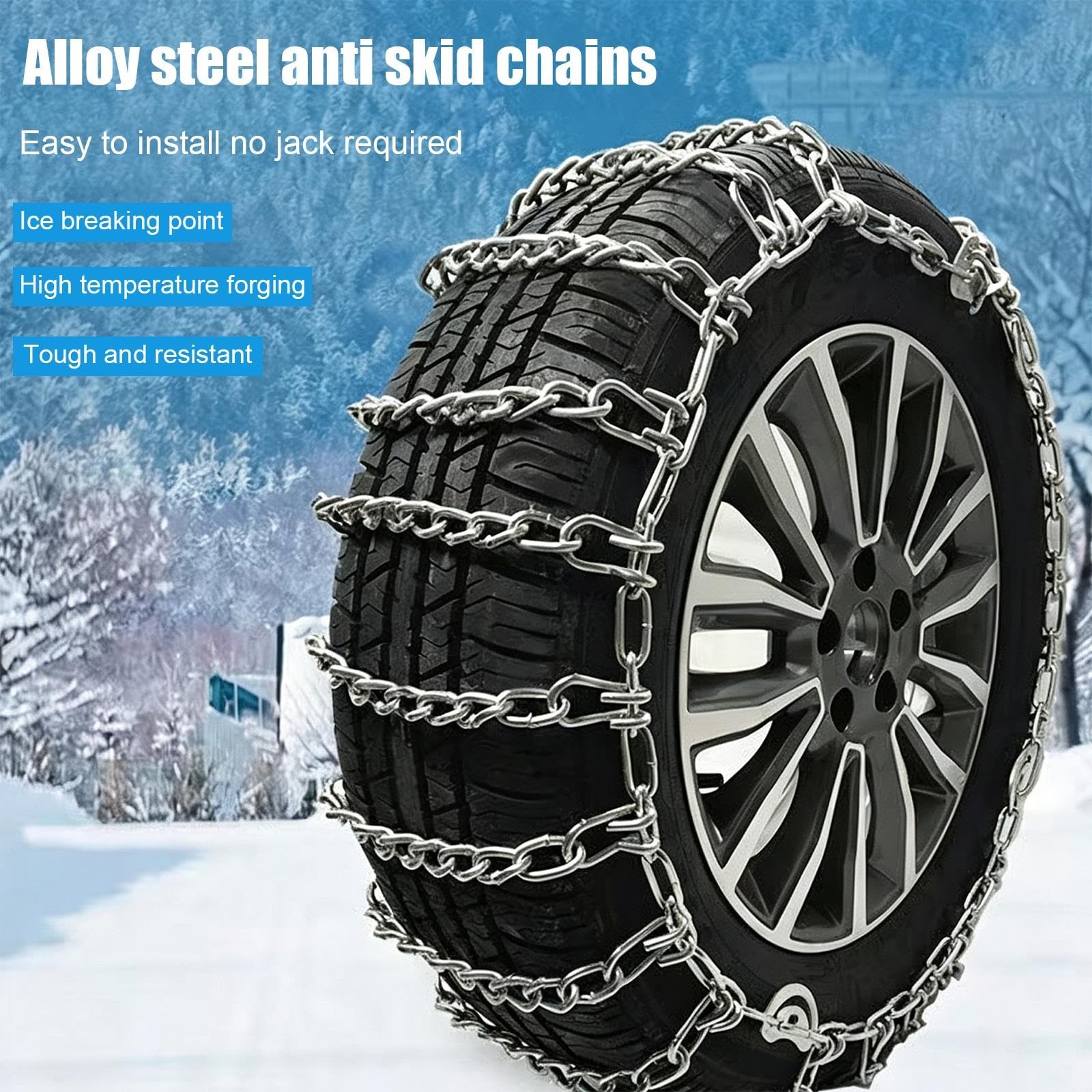 Cadena Nieve Coche, Cadenas para Neumáticos de Nieve