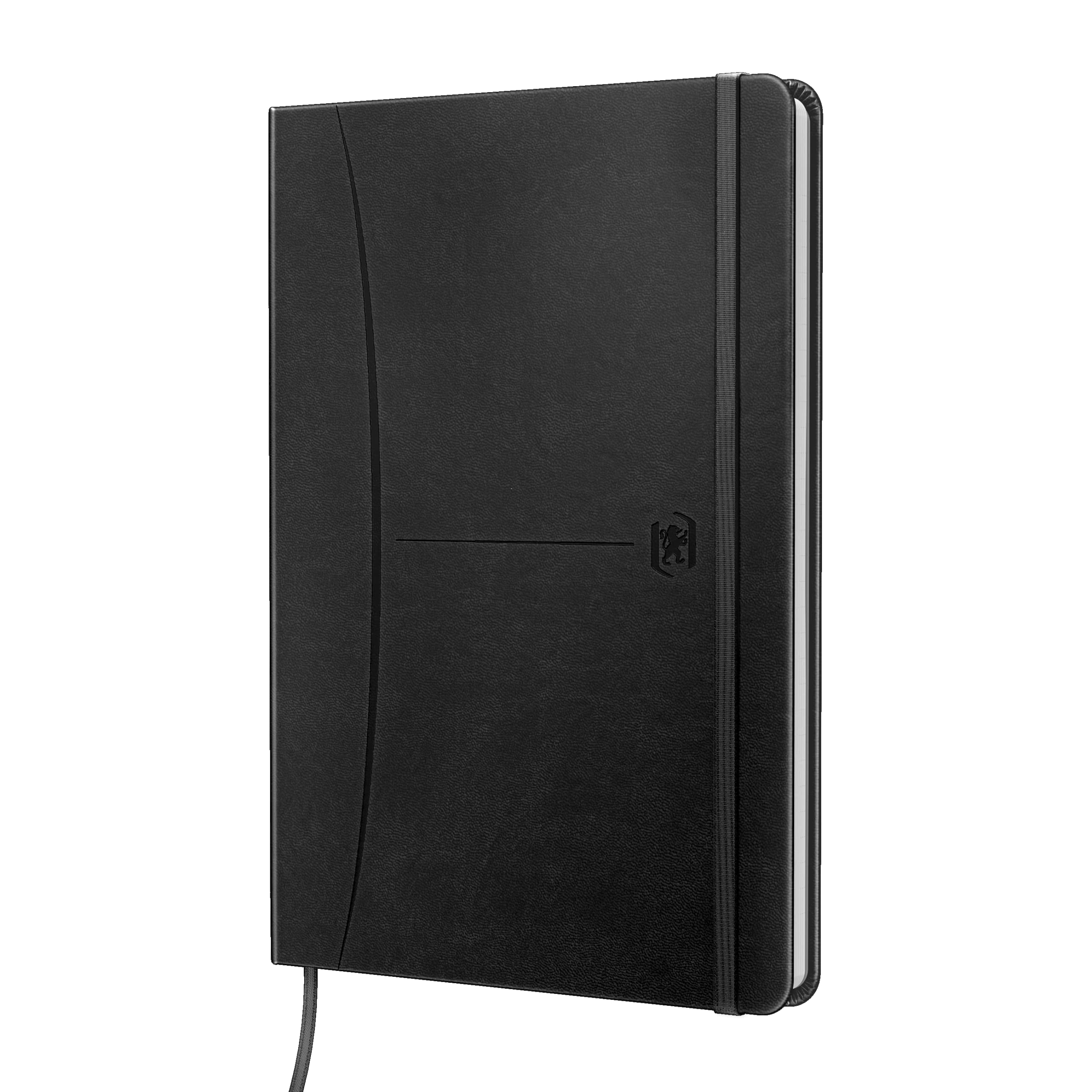 Oxford Signature, Cuaderno A5 Hojas Blancas, Tapa Extradura Cosida, 80 Hojas, Color Negro