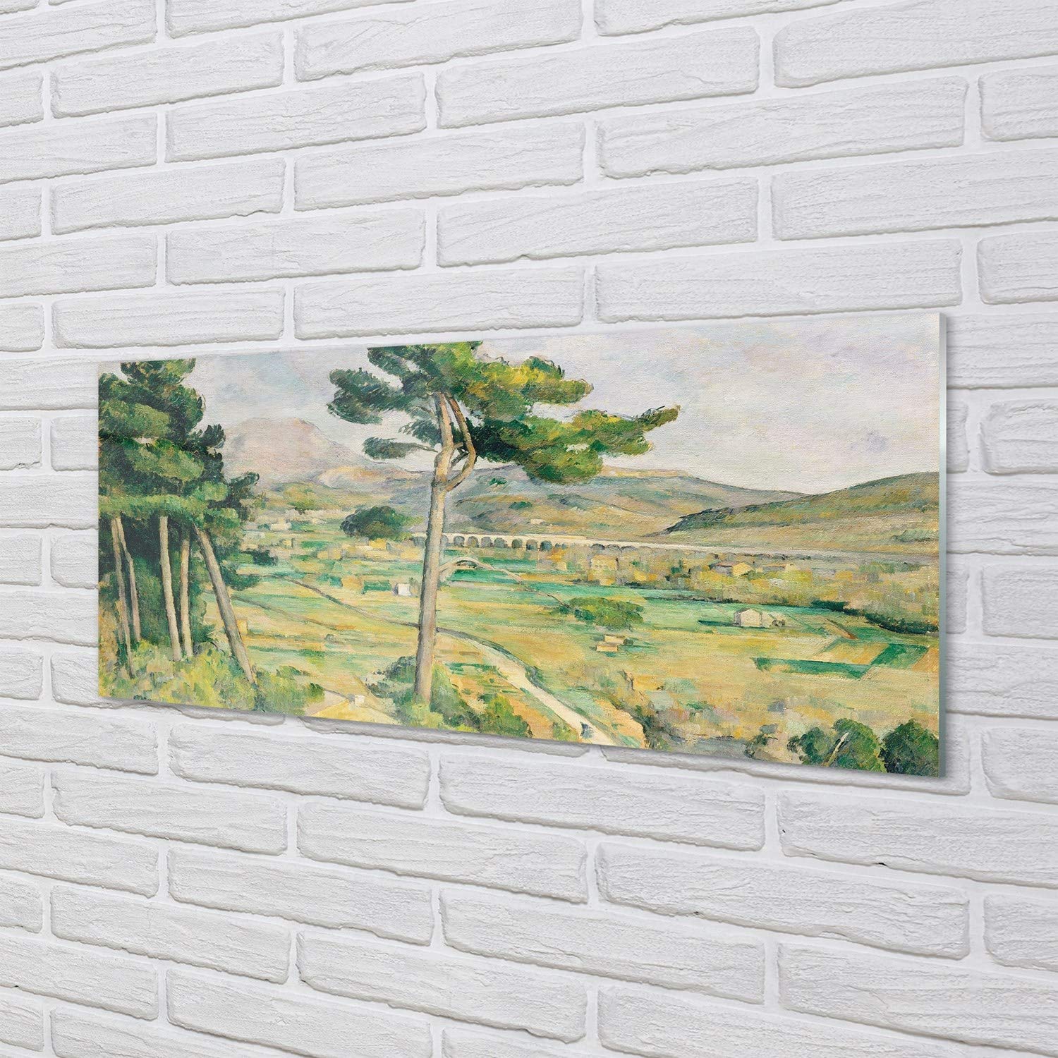 Tulup Impresión acríl Acrílico 125x50cm - Arte Vista de la praderaImpresa Decoración Arte Pintado Cuadro sobre acríl Pinturas