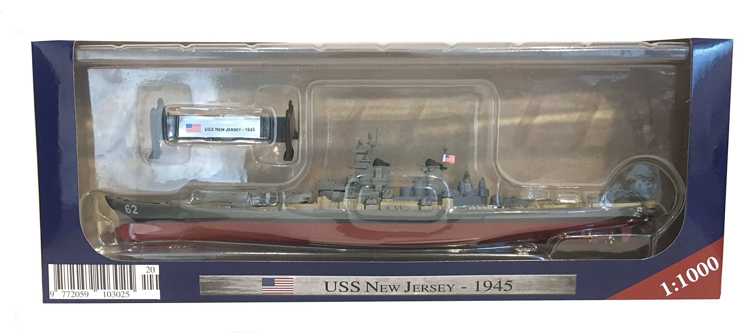 Amazon.com: Artist Unknown USS New Jersey 1945 - 1:1000