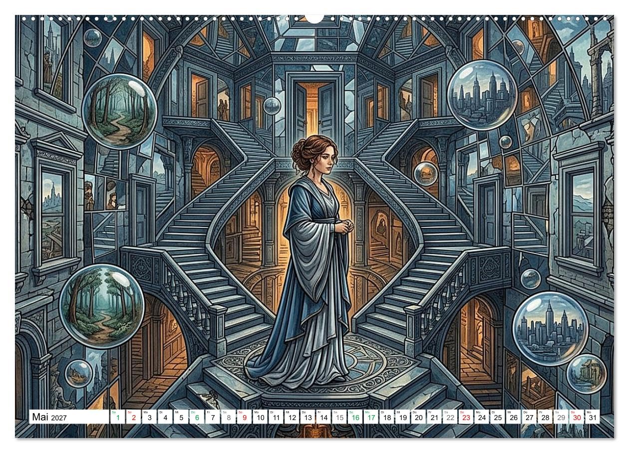 Was das Leben fühlt (Wandkalender 2027 DIN A2 quer), CALVENDO Monatskalender: Eine Reise durch die großen Gefühle (CALVENDO Kunst)