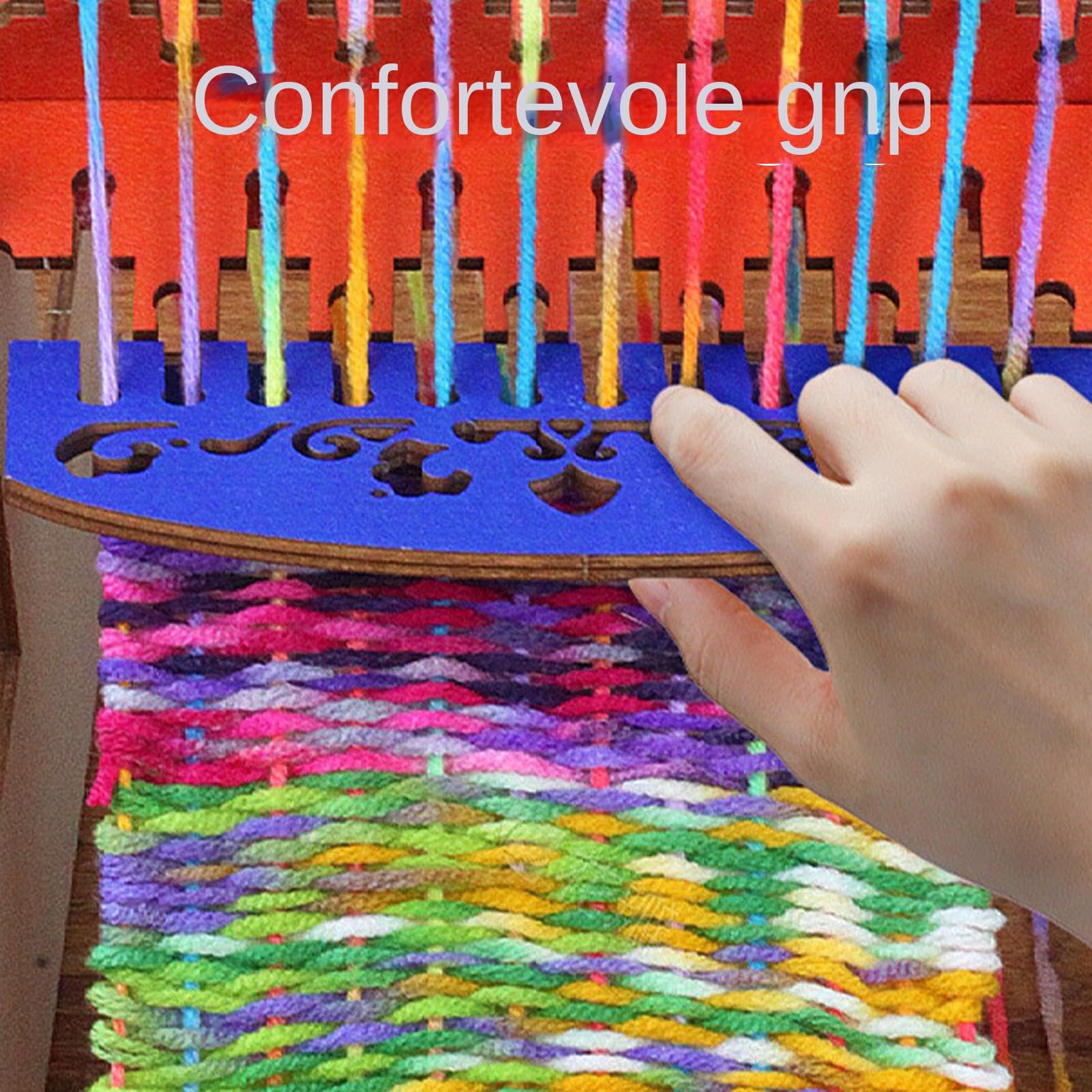 Cushangty Kit Tessitura per Bambini Set Creativo con Telaietto per Ragazze | Materiali Artistici Educativi per Realizzare Sciarpe per Animali Sottobicchieri Borse per Telefoni Portabicchieri