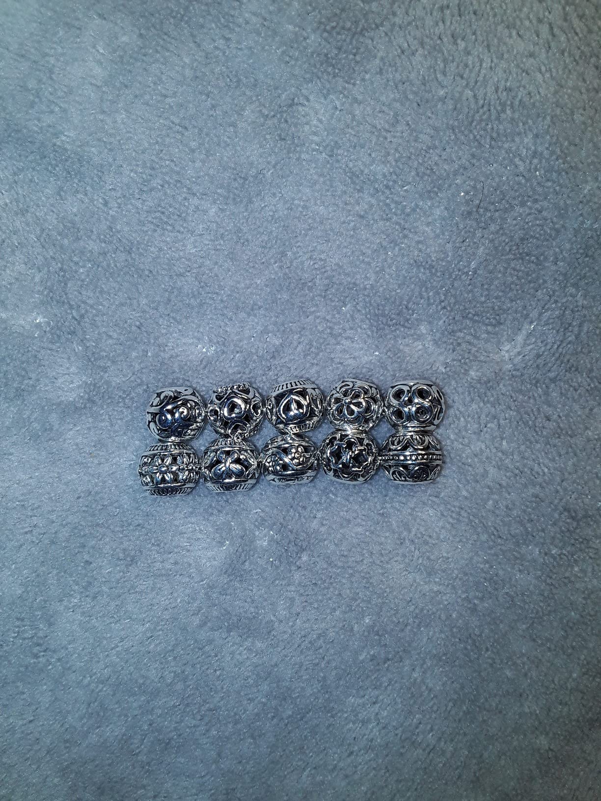 100 Stück Glasperlen & Spacer – Glitzernde Wellen-Diamant-Perlen Für DIY-Schmuck