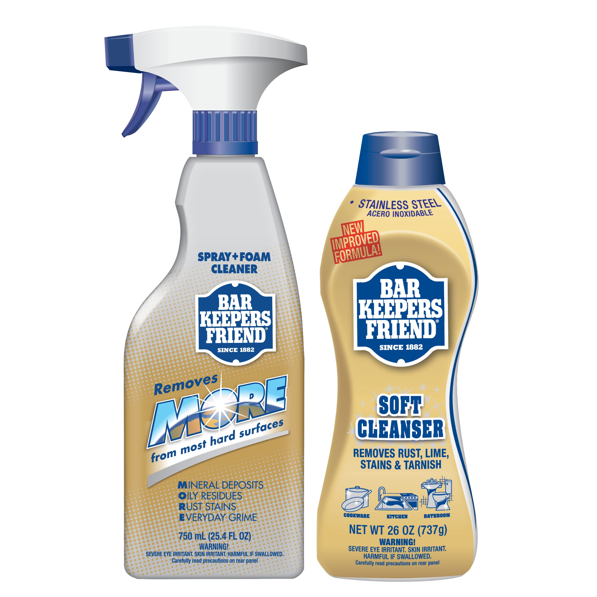 Amazon Bar Keepers Friend Soft Cleanser 26 Oz MORE Spray Foam 