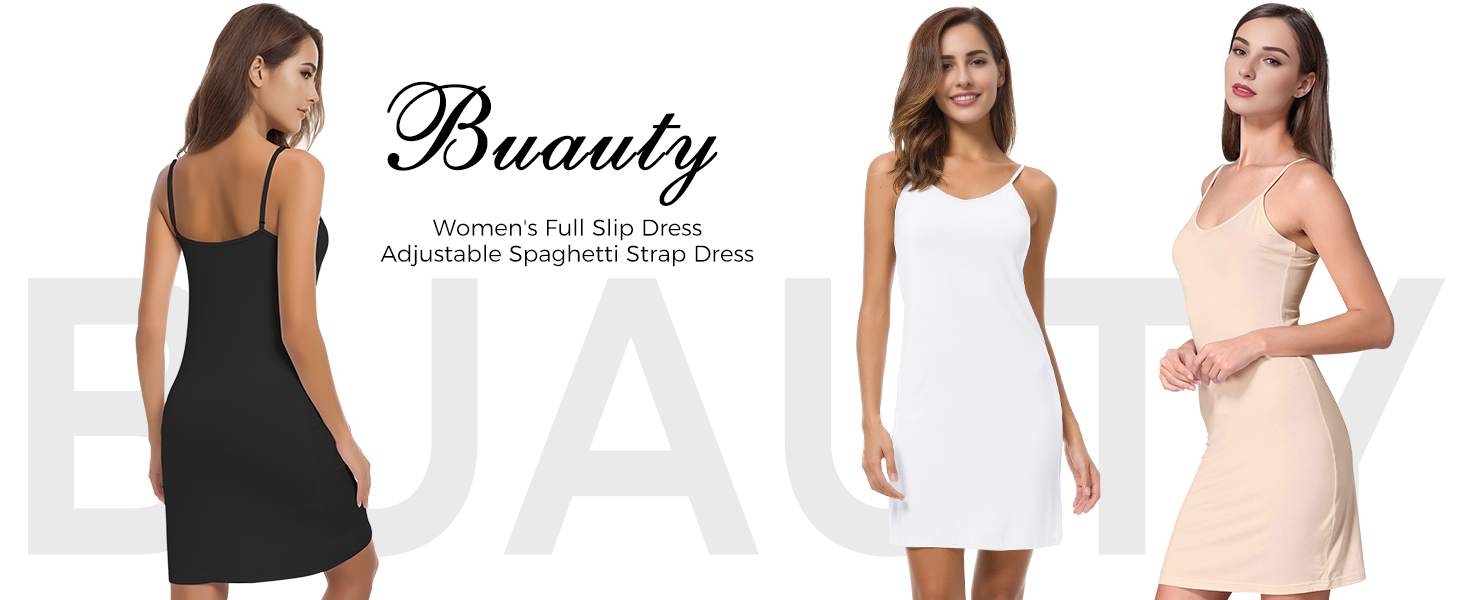 ladies inside dress Buauty 2 Packs Mini Dress, Slip Dress, Spaghetti Strap Dresses for Women, White and Black Lingerie Womens Slips for Under Dresses, Cami Halter Neck Sleep Tankl Cotton Plus Size Slips No Size:Size UK 18/ US 14 Elegant Hot Pink Long debsdress
