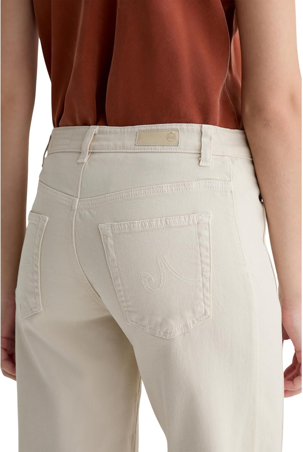 AG Womens Saige Mid Rise Wide Leg - Image 4