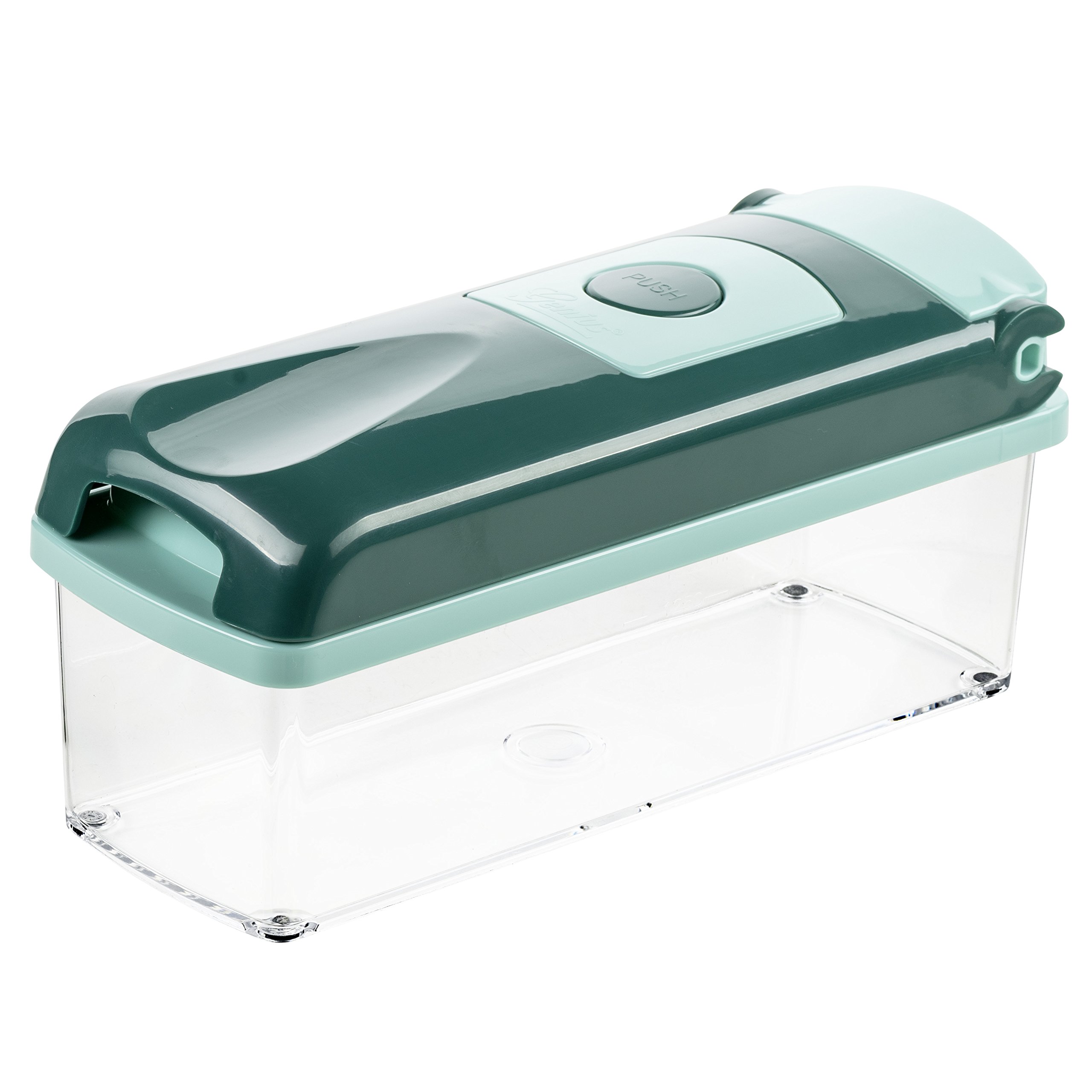 Genius Nicer Dicer Plus Zestaw Akcesoriów Kuchennych 18 Części, Tworzywo Sztuczne, Szmaragdowa Zieleń, 26 x 9 x 13 cm