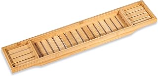 Bamboo Large 28.7" Long Slatted Bathtub Tray - By Trademark Innovations