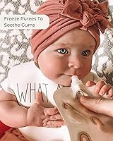 Vista 5 de Hippypotamus Bolsas reutilizables de comida para bebés para niños pequeños, sin BPA, aptas para lavavajillas y congelador, recipientes de comida