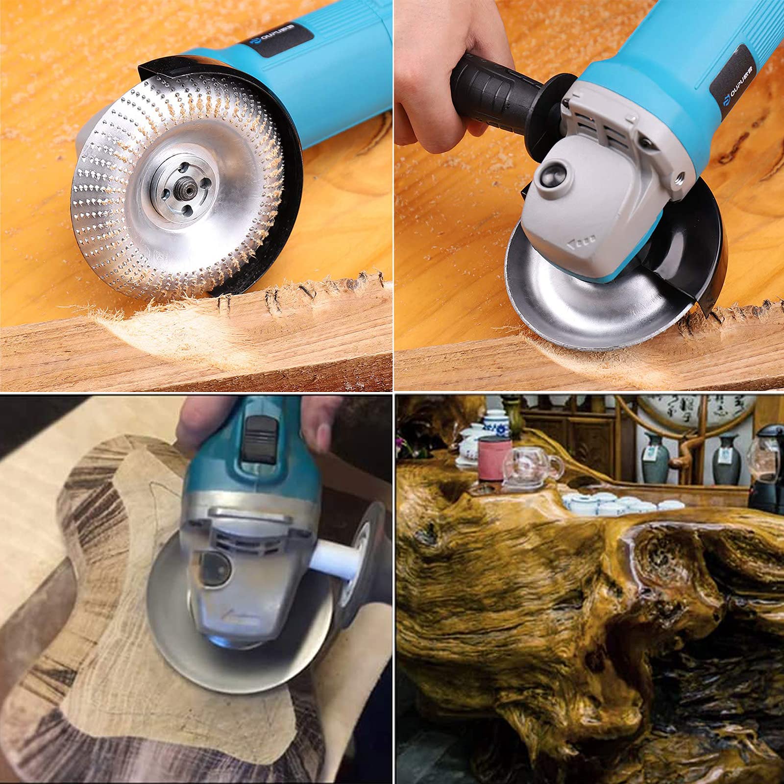 Disco Per Smerigliatrice Angolare 100mm - Per Intaglio Legno | Utensile Per Lucidare E Modellare - Foto 5