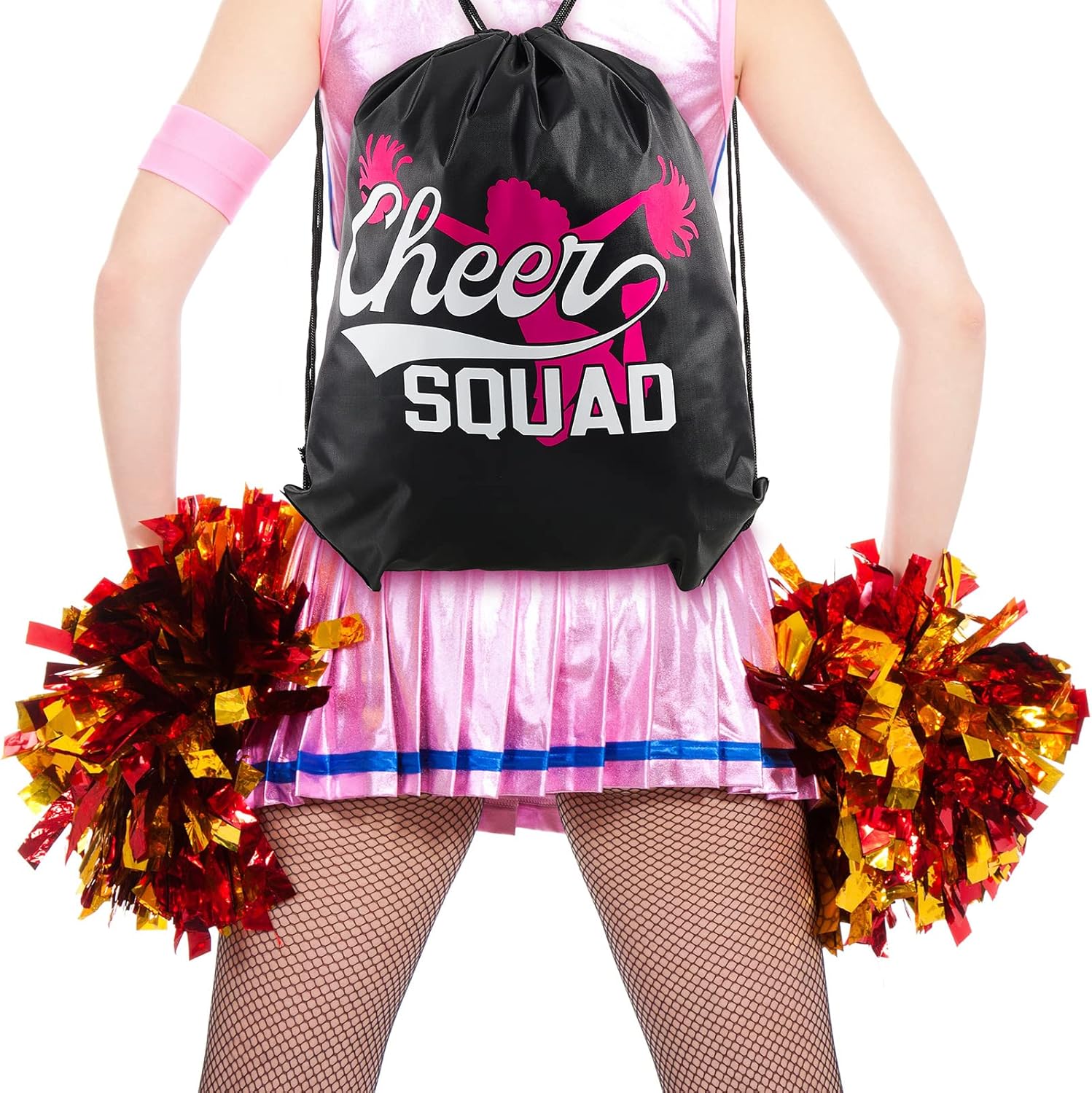 6 Pieces Cheer Bags Cheerleading Bags Girls Cheer Competition Bag Cheerleading Backpacks Gymnastic Cinch Sack Cheer Drawstring Bag for Girls Cheerleaders Sports Activities : Sports & Outdoors