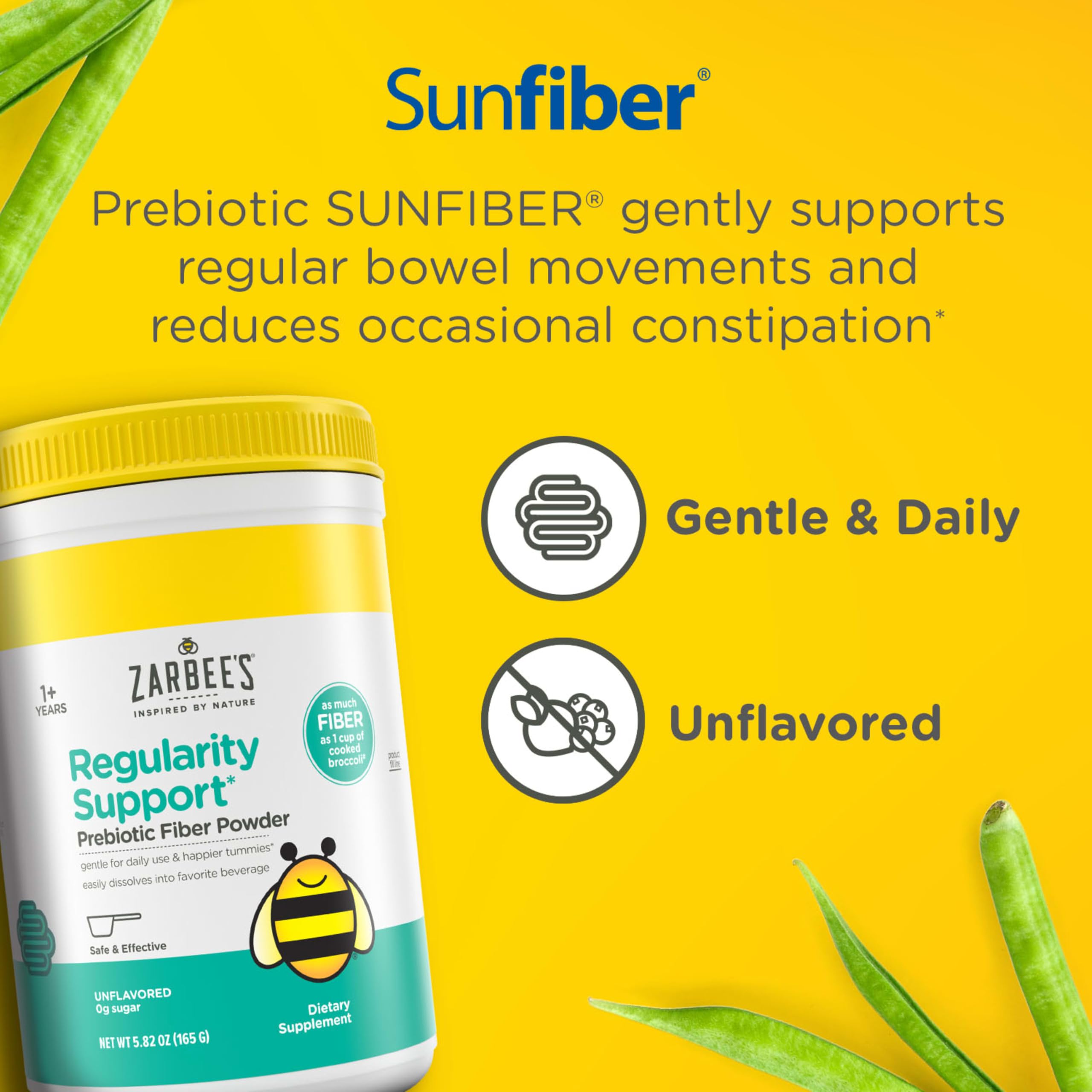 Zarbee's Kids Regularity Support Prebiotic Fiber Powder, 5.82 oz — Amazon image 2