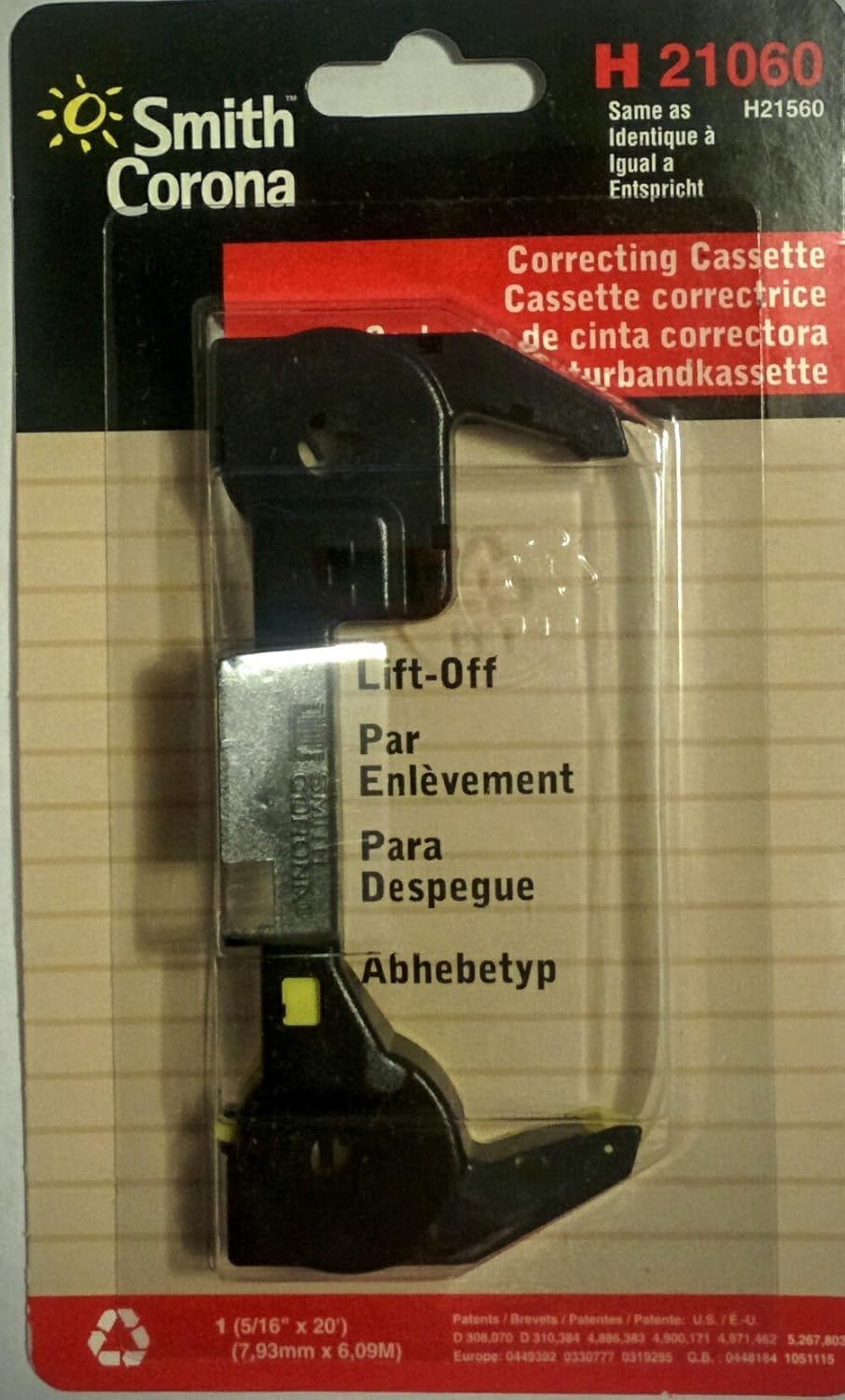 Smith Corona Smith Brand 21060 H Series 1Lift Off Tape