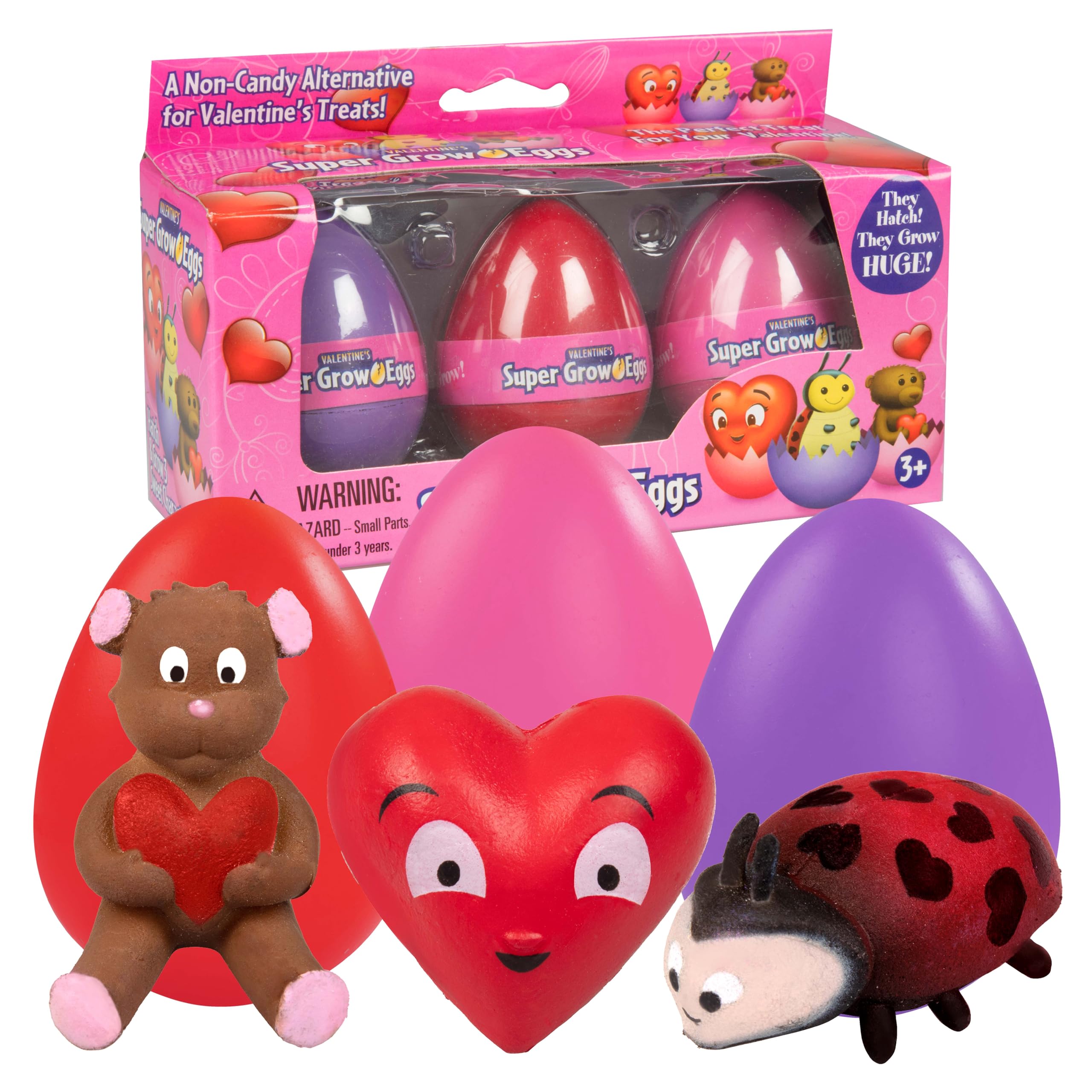 Amazon.com: Super Grow Hatching Valentine's Eggs (3 Pack) – Hatch
