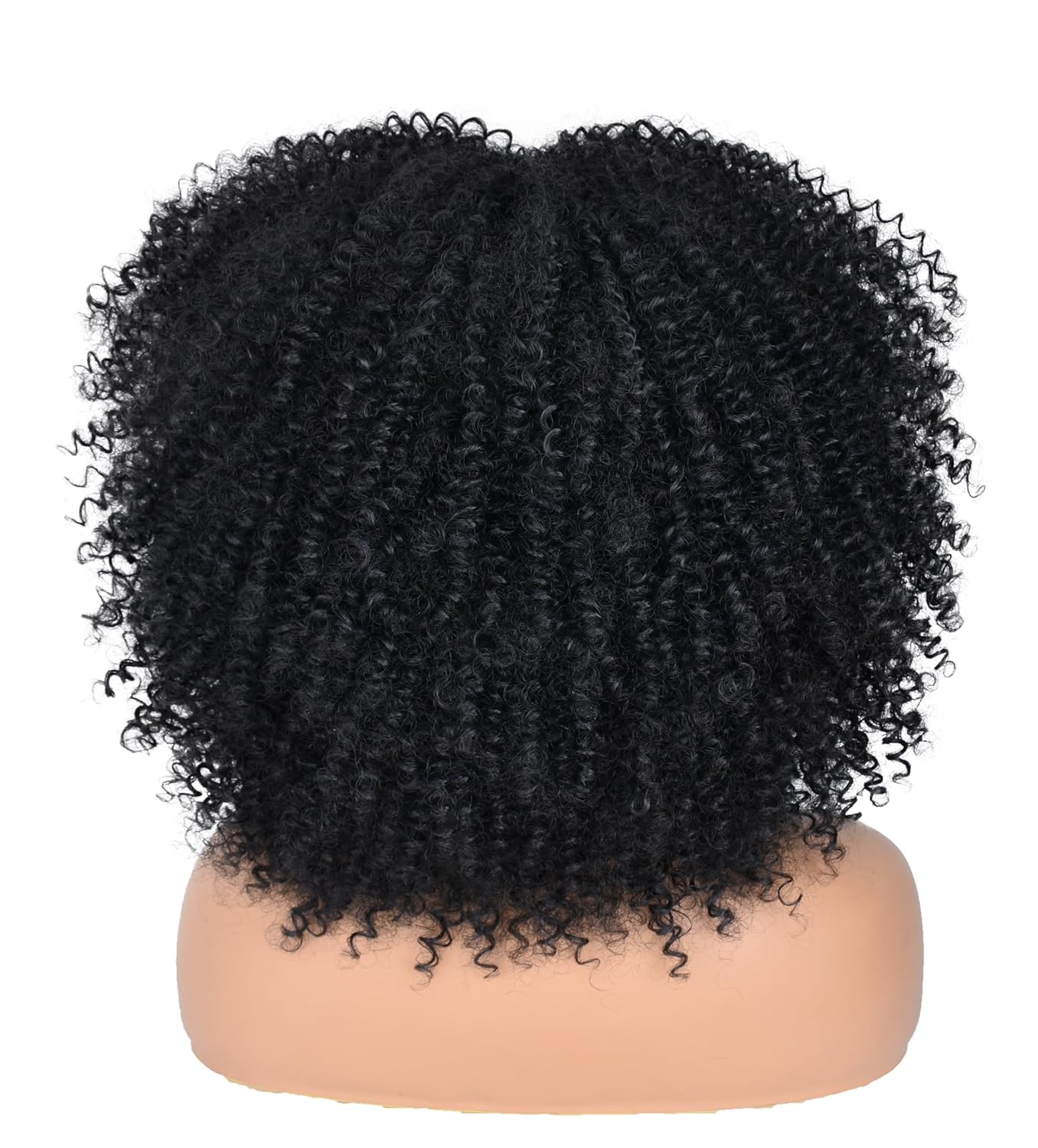 ANNISOUL Curly Afro Wigs for Black Women Afro Kinky Curly Wig with Bangs No Glue,Full and Fluffy Like a Bomb for Daily and Work Black