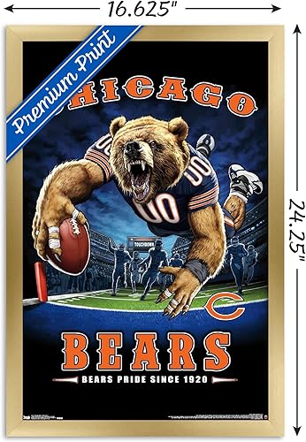 Miniatura 7 de Trends International NFL Chicago Bears - Póster de pared de End Zone 17, 14.725 x 22.375 pulgadas, versión premium sin marco