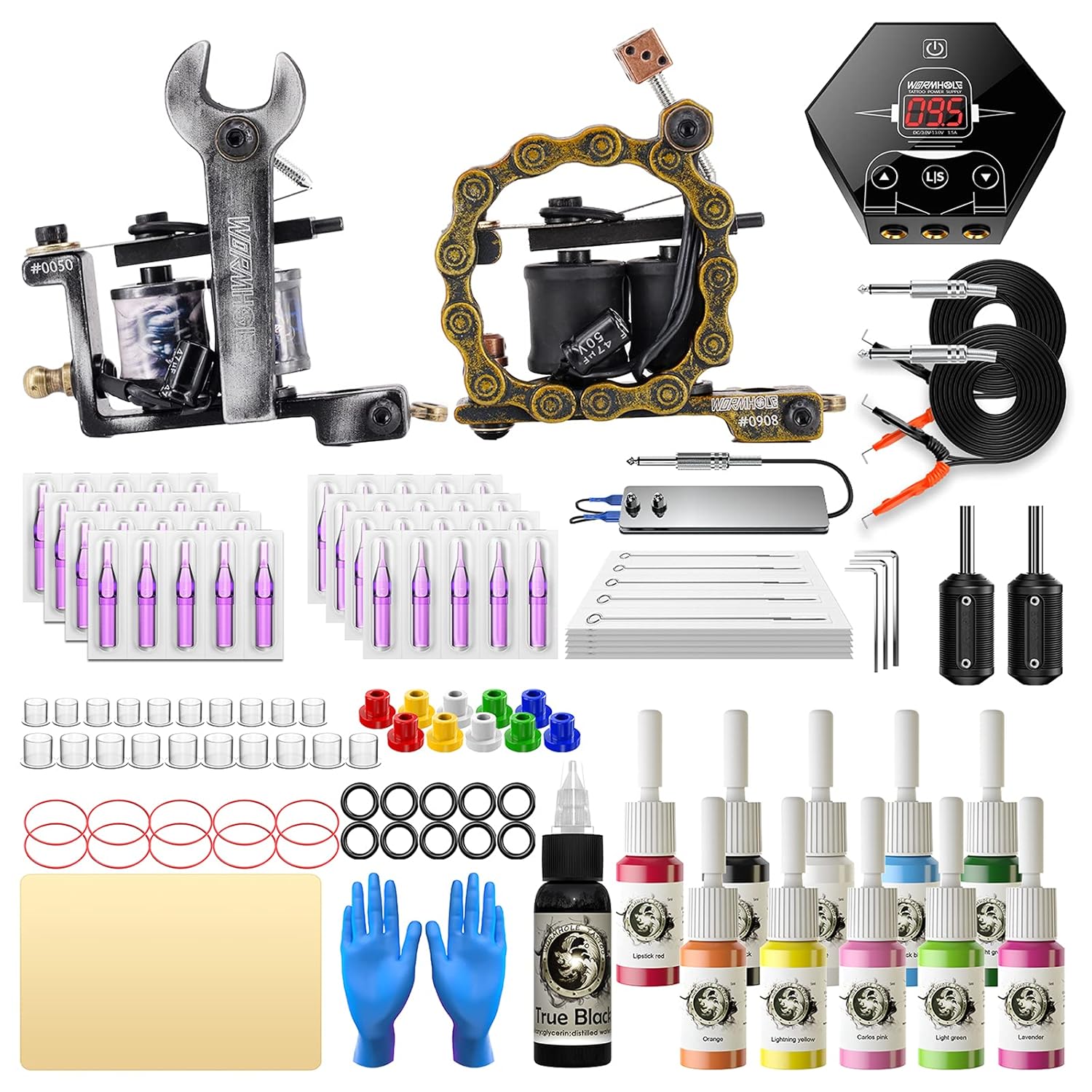 Wormhole Tattoo Complete Tattoo Kit for Beginners Tattoo Power Supply
