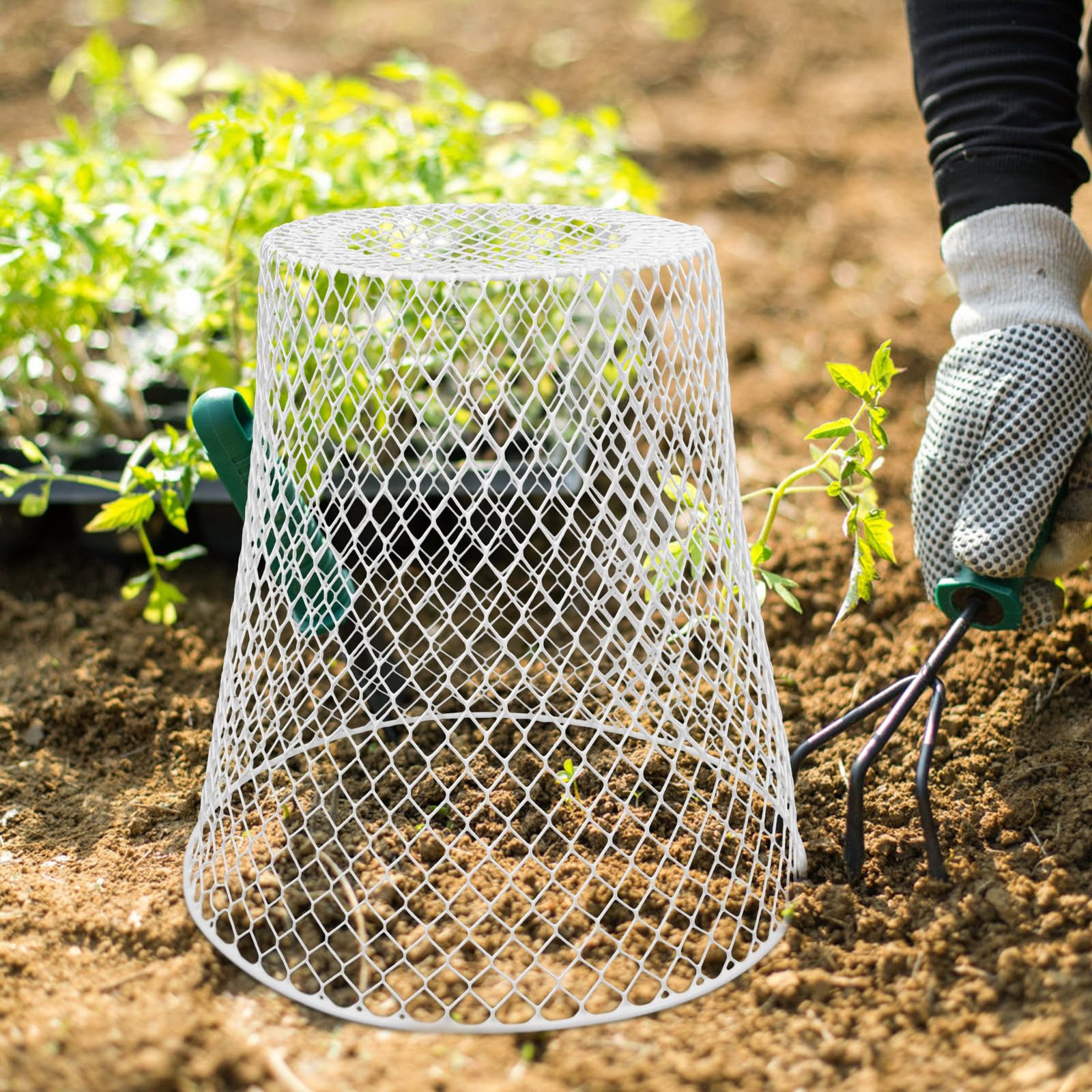 GANAZONO Cloche De Jardin Couvertures De Plantes en Cloche en Grillage Protections De Cage De Plantes en Métal Contre Les Animaux Protections De Plantes en Métal pour Empêcher Les Lapins