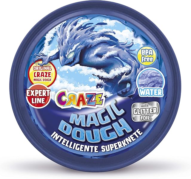 SZALEŃSTWO MAGIC DOUGH ELEMENT | Inteligentny zestaw glinek z efektami specjalnymi, glinka dziecięca puszka 70 g, glina bezglutenowa