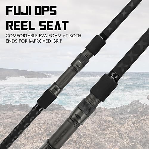 Miniatura 3 de LITTMA Conventional Saltwater Fishing Rods with Fuji Ring Heavy Duty 91011 12ft Portable Graphite Surf CastingSpinning Rod Barra de Surf
