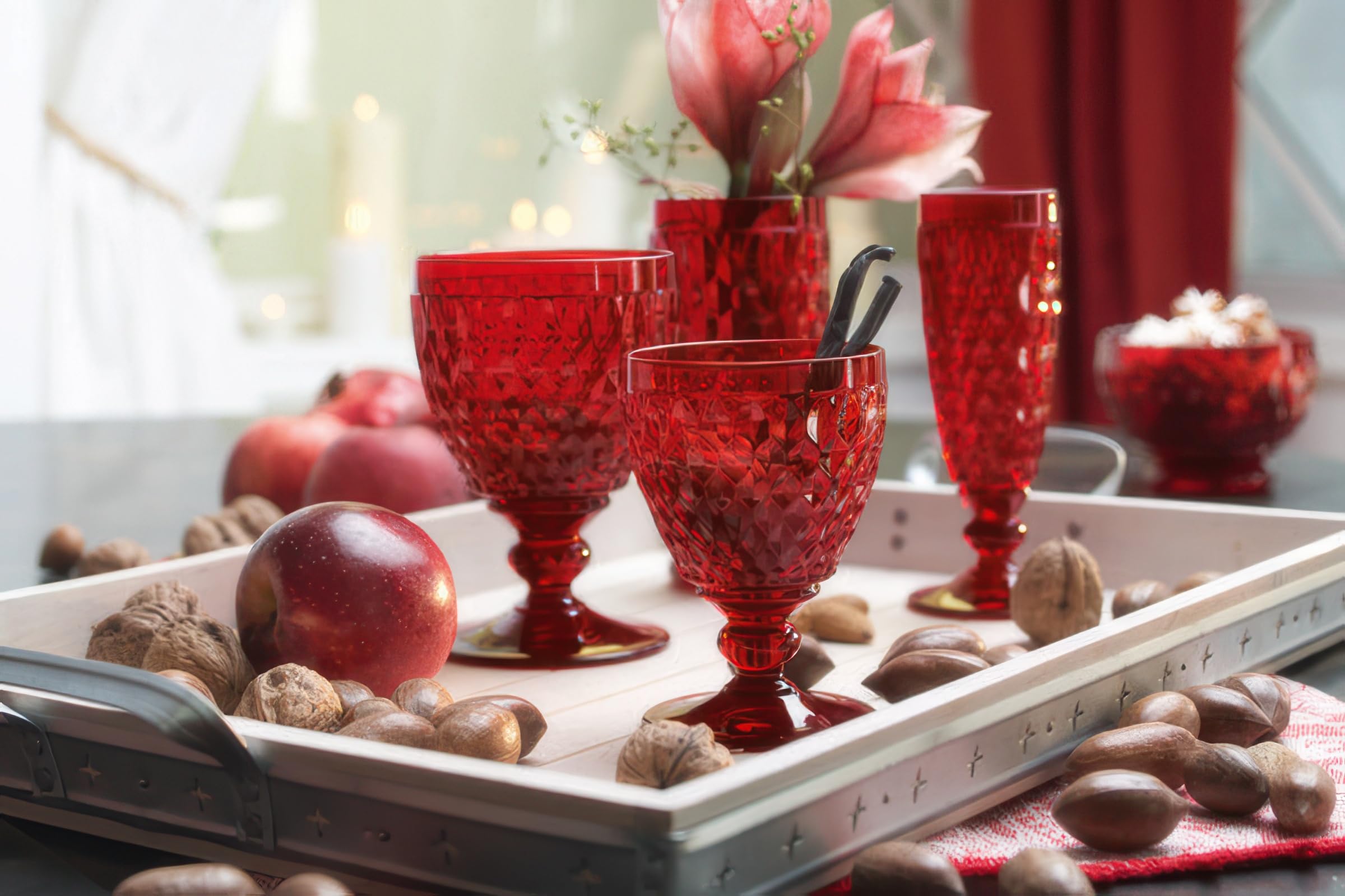 Villeroy & Boch Boston Coloured 4er Set Sektschale rot