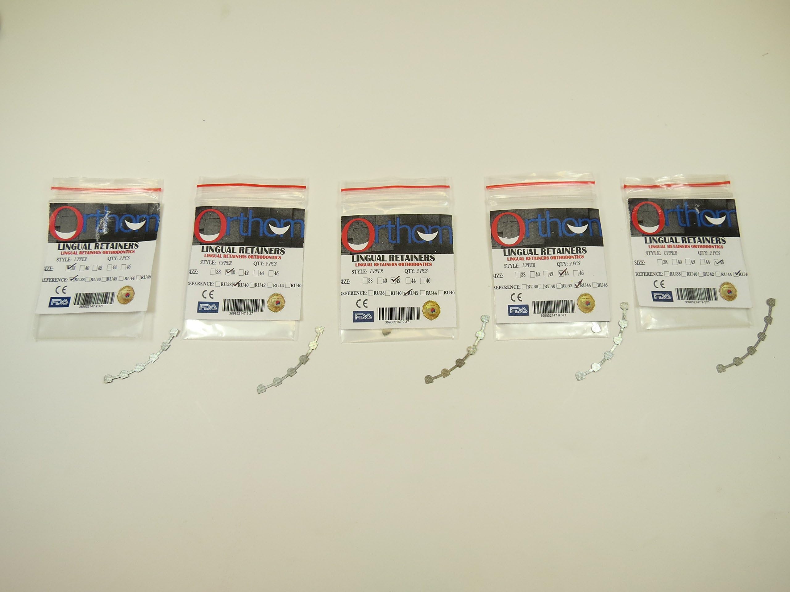 Dental Lingual Retainer Bonding Upper 3-3 Assorted with Mesh Kit / 10 ORTHOM