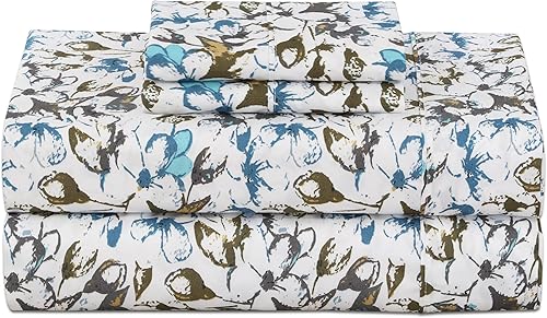 Miniatura 1 de Sábanas de microfibra tamaño matrimonial - Juego de sábanas de 4 piezas tamaño matrimonial - Sábanas de microfibra cepillada tamaño matrimonial -