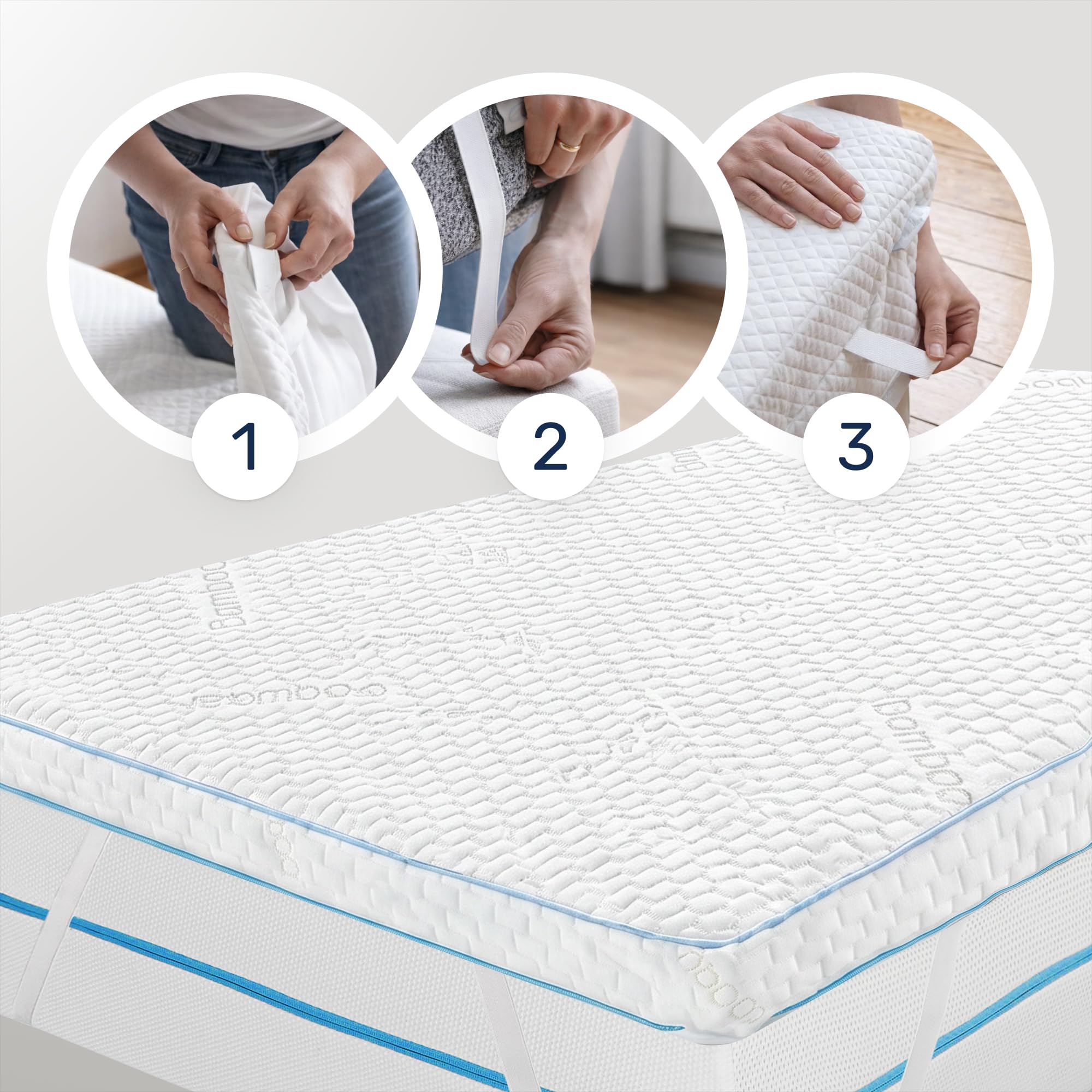 Dailydream Surmatelas 90x190 cm, Mousse à mémoire de Forme, 5 cm