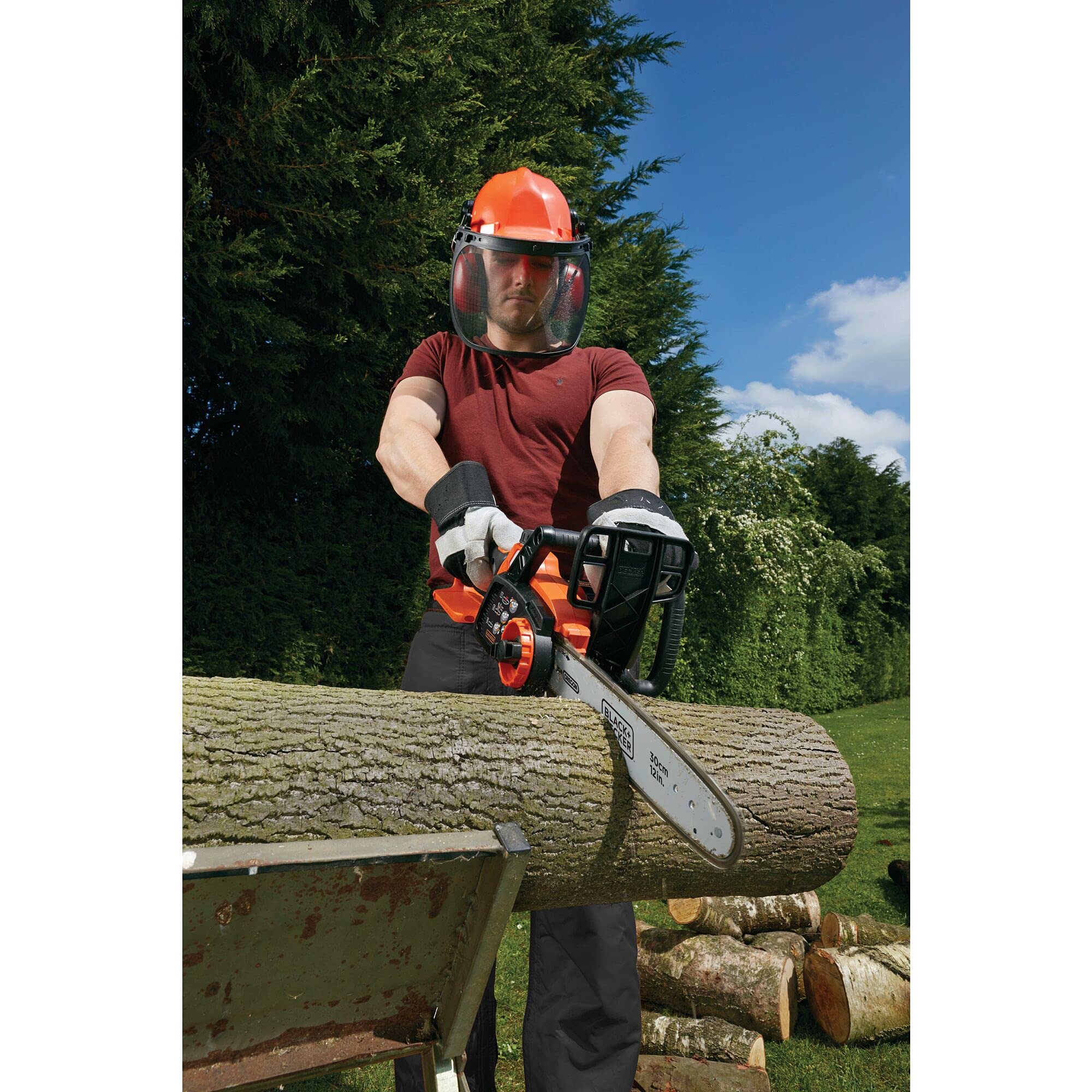 BLACK+DECKER GKC3630L20 Motosierra a batería 36V 2.0Ah Litio longitud de espada de 30 cm