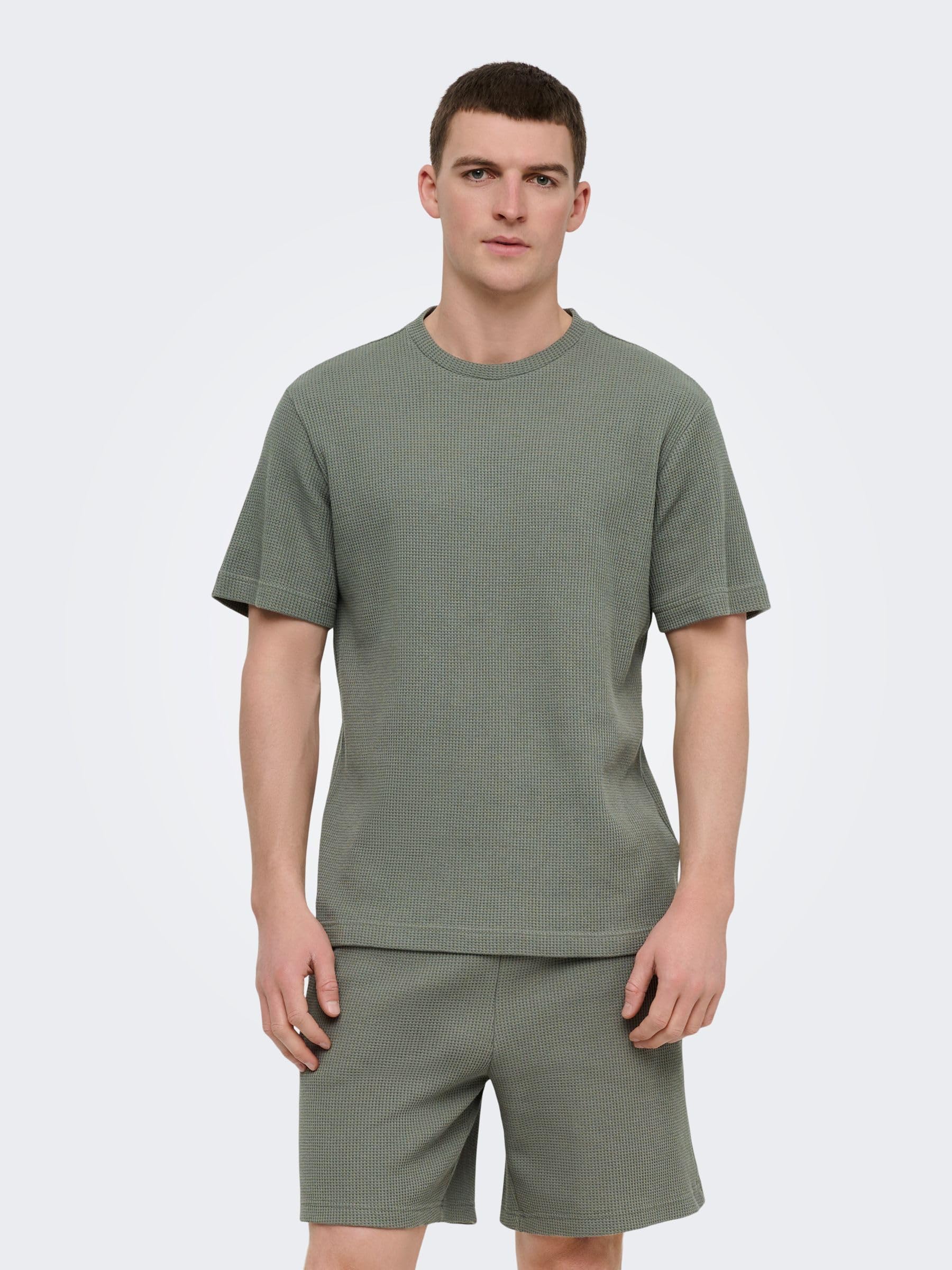 ONLY & SONS Onstobie Reg SS Tee, Castor Gray, L